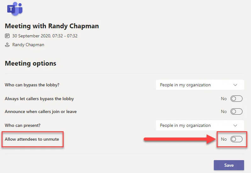 วิธีปิดใช้งานการเปิดเสียงสำหรับผู้เข้าร่วมใน Microsoft Teams โดยใช้ Hard Mute