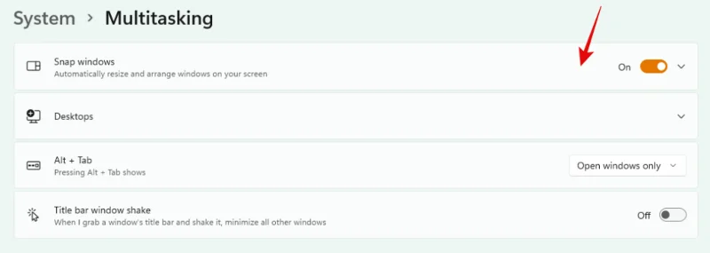 Windows 11 스냅 레이아웃이 작동하지 않습니까?  수정 방법은 다음과 같습니다.