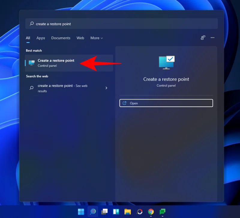 Windows 11에서 복원 지점을 만드는 방법