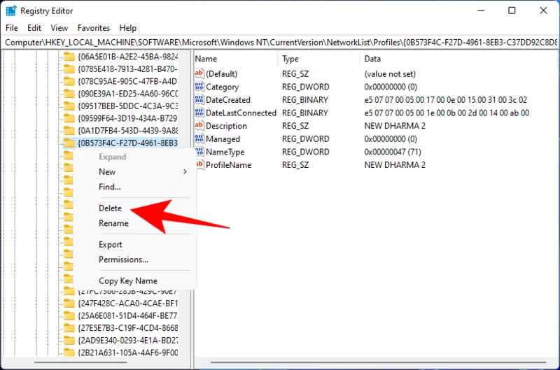 Windows 11에서 네트워크를 잊어버리는 방법