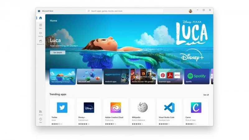 Windows 11에서 새로운 Microsoft Store UI를 얻는 방법