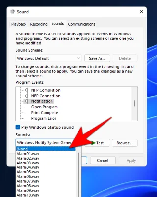 Windows 11 경고음을 비활성화하는 방법