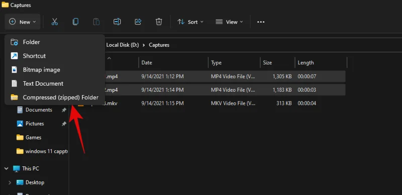 Windows 11에서 단일 또는 여러 파일을 압축하는 방법