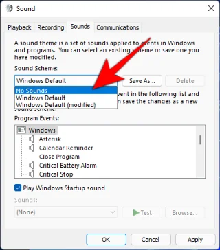 Windows 11 경고음을 비활성화하는 방법