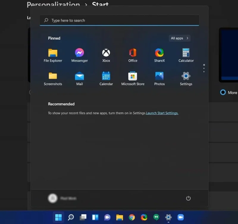 Windows 11 시작 메뉴에서 더 많은 앱을 고정하는 방법
