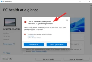 이 PC는 현재 Windows 11의 모든 시스템 요구 사항을 충족하지 않습니다 오류를 수정하는 방법