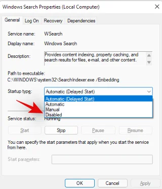 Windows 11에서 Windows 검색을 비활성화하는 방법