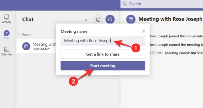 Microsoft Teams에서 가족 및 친구에게 무료 영상 통화를 하는 방법