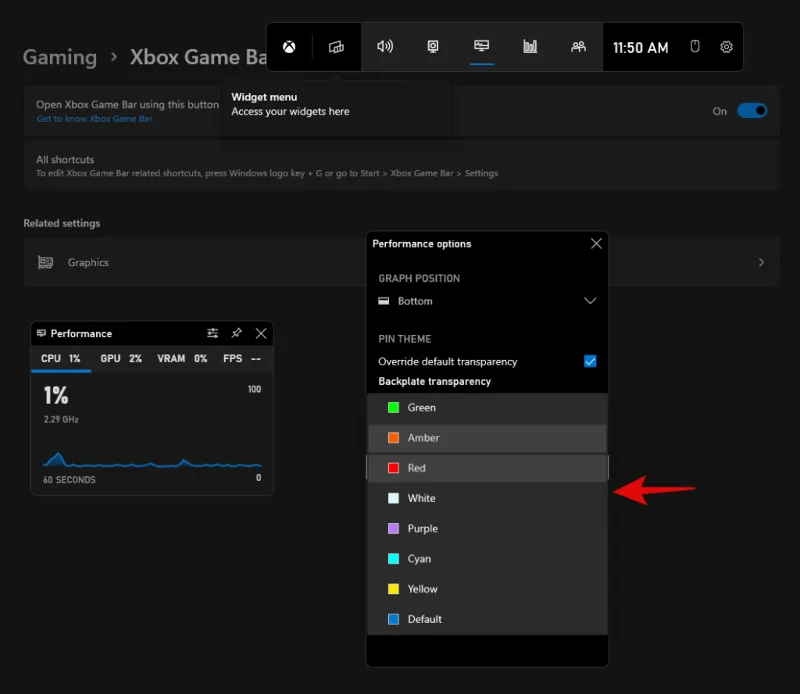 Windows 11 작업 표시줄 빈 공간: 성능 통계 등을 얻는 방법