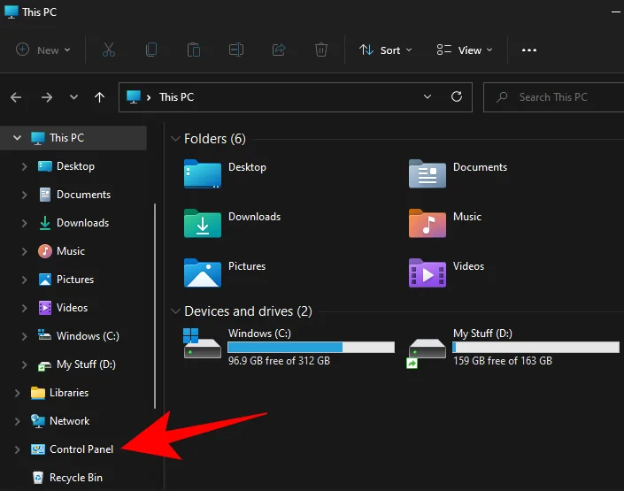 Windows 11에서 제어판을 여는 방법