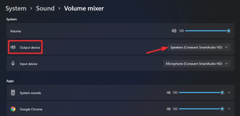 Windows 11에서 스피커를 변경하는 방법?  오디오 스위처는 어디에 있습니까?