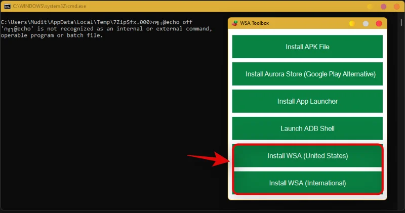 Windows 11에서 WSA Toolbox를 설치하고 사용하는 방법