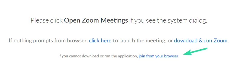 WebブラウザでZoomMeetingを強制し、Zoomアプリダイアログを開くをブロックする方法