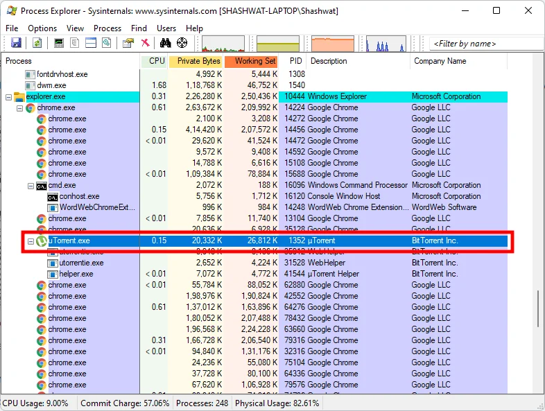 Windows 11에서 현재 사용 중인 파일 또는 폴더를 찾는 방법