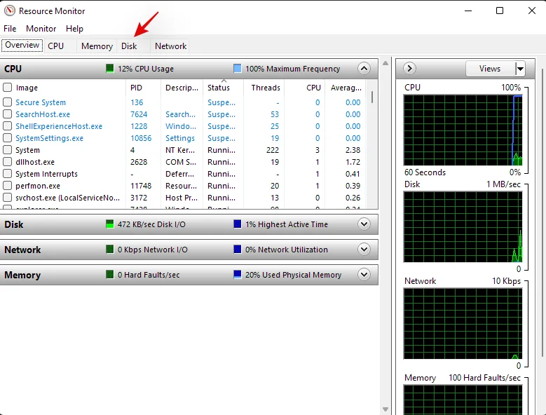 Windows 11에서 Windows 검색 높은 CPU 또는 디스크 사용량을 수정하는 방법