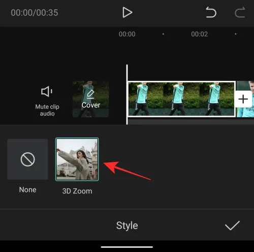 Capcut'ta 3D Zoom nasıl yapılır