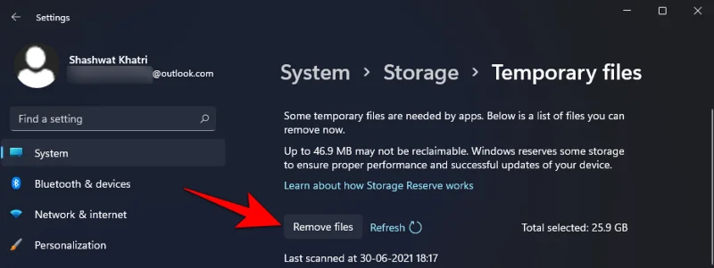 Windows 11에서 이전 Windows 설치 파일을 제거하는 방법
