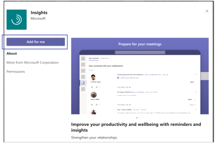 Qu'est-ce que la réflexion dans Viva Insights dans Microsoft Teams ?