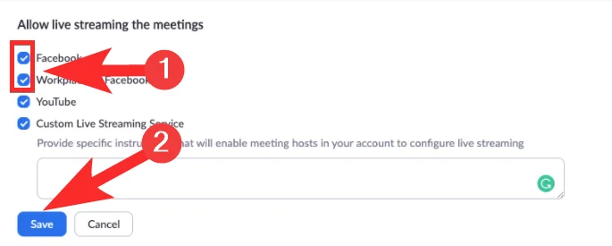 Facebook Live 및 YouTube에서 Zoom 회의를 실시간으로 스트리밍하는 방법