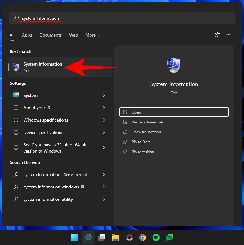 Windows 11에서 컴퓨터가 32비트인지 64비트인지 확인하는 방법