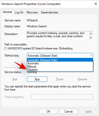 Windows 11에서 Windows 검색을 비활성화하는 방법