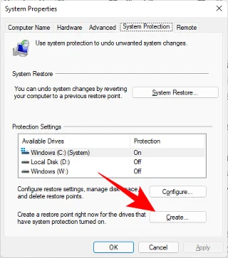 Windows 11에서 복원 지점을 만드는 방법
