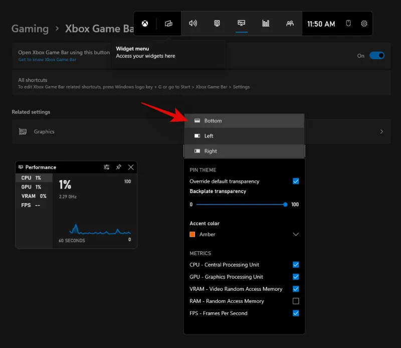 Windows 11 작업 표시줄 빈 공간: 성능 통계 등을 얻는 방법