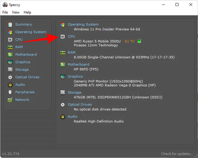 Windows 11에서 CPU 온도를 확인하고 표시하는 방법