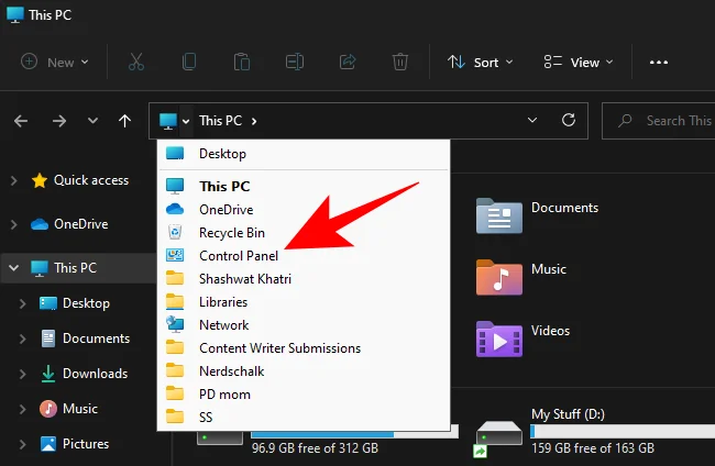 Windows 11에서 제어판을 여는 방법