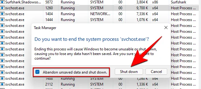 Windows 11 BSOD(죽음의 검은 화면)를 수정하는 방법