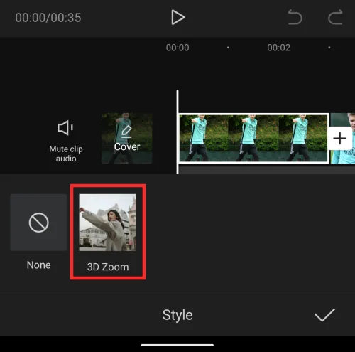 Capcut'ta 3D Zoom nasıl yapılır