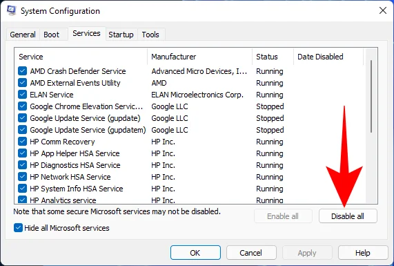 안전하게 비활성화하는 Windows 11 서비스와 방법은 무엇입니까?