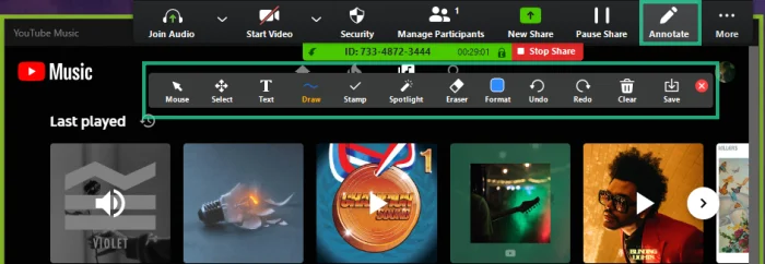 วิธีการใส่คำอธิบายประกอบใน Zoom