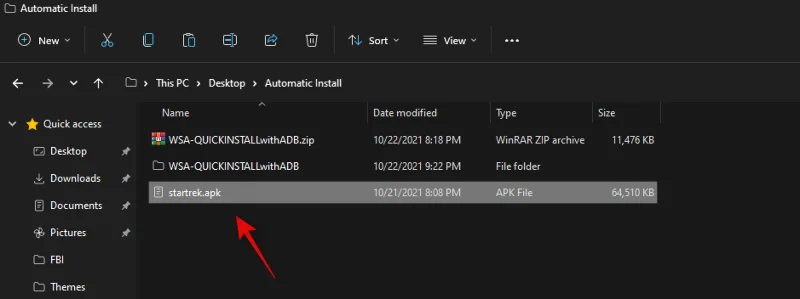 더블 클릭으로 Windows 11에서 APK를 자동으로 사이드로드하는 방법