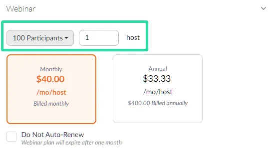 ズームウェビナーは無料ですか？ そして、そうでない場合の最低価格はいくらですか？