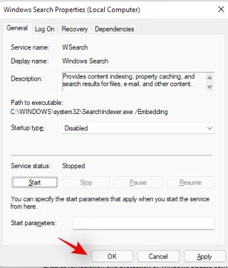 Windows 11에서 Windows 검색을 비활성화하는 방법