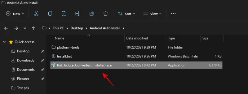 더블 클릭으로 Windows 11에서 APK를 자동으로 사이드로드하는 방법