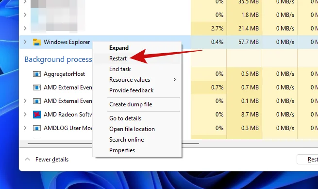 Windows 11에서 작업 표시줄을 맨 위로 이동하는 방법