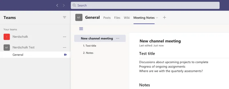 Microsoft Teams'de Toplantı Notları Nasıl Alınır