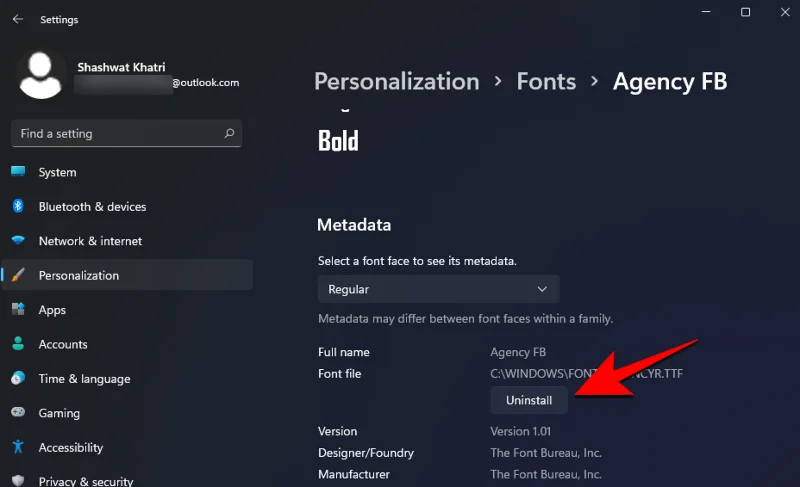 Windows 11에 글꼴을 설치하는 방법