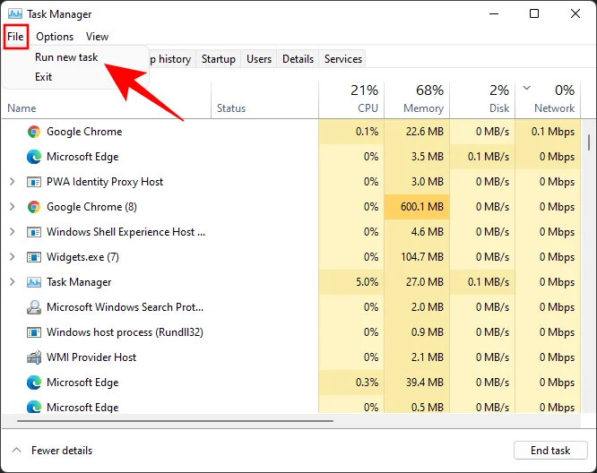 Windows 11에서 현재 사용 중인 파일 또는 폴더를 찾는 방법