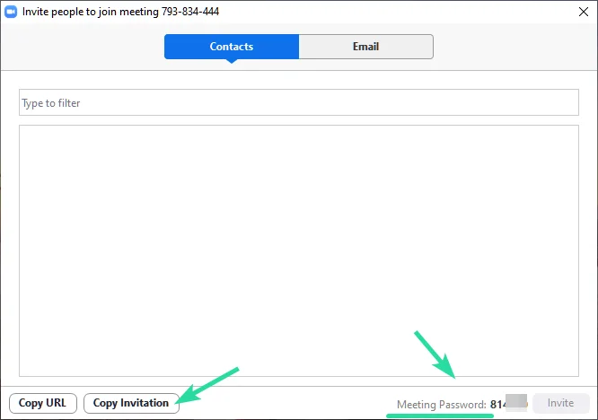 Zoomミーティングのパスワードを取得する方法