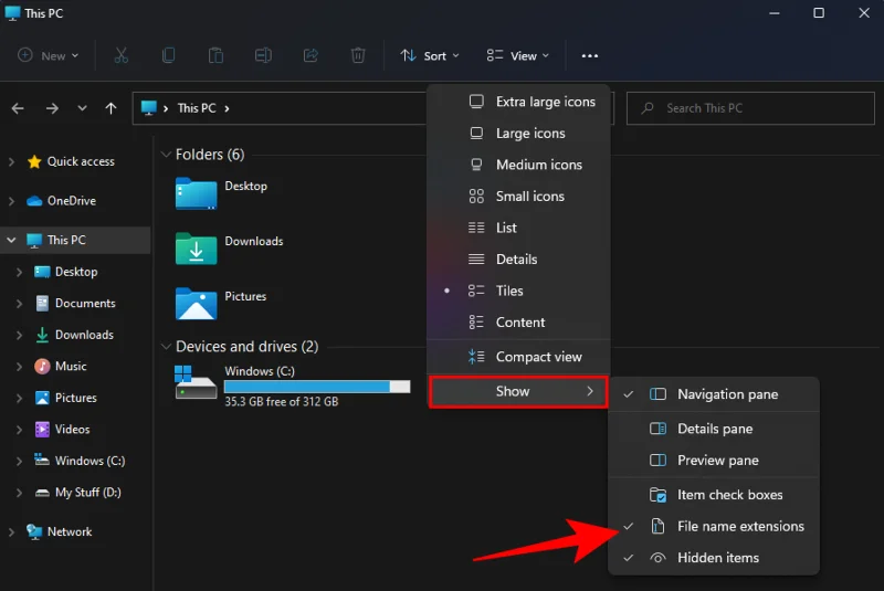 Windows 11: 6가지 방법으로 쉽게 파일 확장명 표시