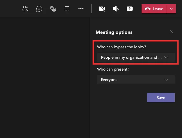 İnsanların Microsoft Teams'de Lobiyi Atlamasına Nasıl İzin Verilir?