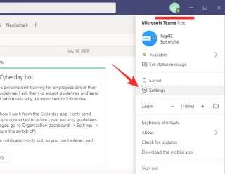 Microsoft Teamsde Karanlık Mod Nasıl Açılır