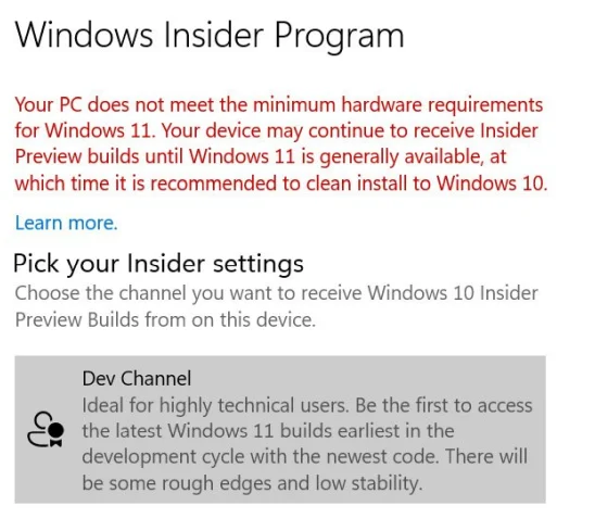 'PC가 Windows 11의 최소 하드웨어 요구 사항을 충족하지 않습니다' 오류: 무엇이며 어떻게 해결합니까?
