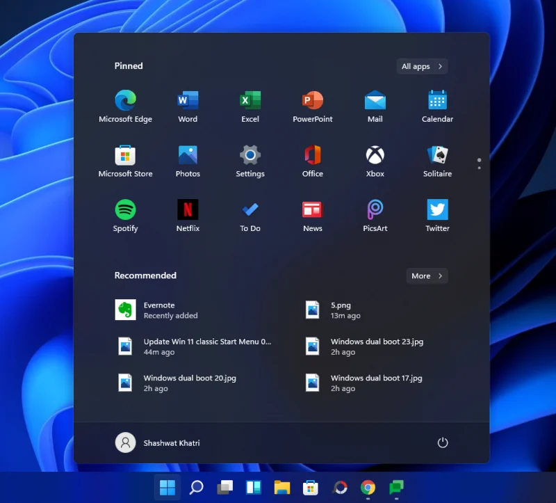 Windows 11: Windows 10 시작 메뉴를 되돌리는 방법