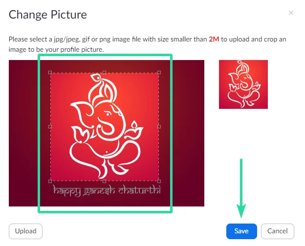 PCと電話のズーム（会議前または会議中）でビデオの代わりにプロフィール写真を配置する方法