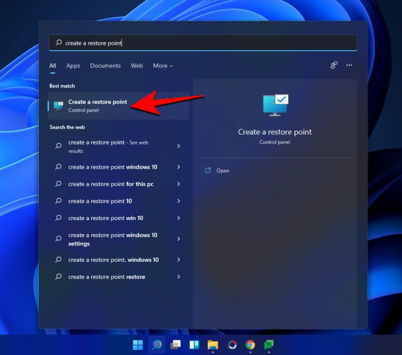 Windows 11에서 복원 지점을 만드는 방법