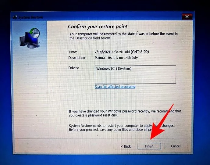 Windows 11에서 복원 지점을 만드는 방법
